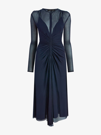 Proenza Schouler Still Life image of Kerstin Dress in Crepe Jersey in Midnight