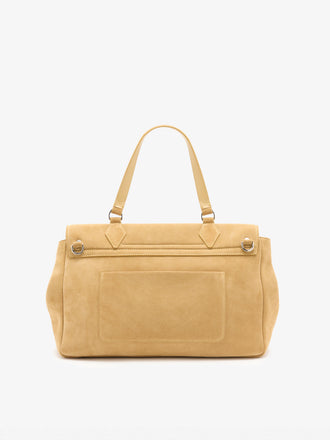 Proenza Schouler Back Still Life Image of Large PS1 Walker in Calf Suede in Hazelnut