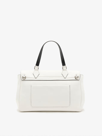 Proenza Schouler Back Still Life image of Large PS1 Walker in Smooth Calf in Optic White