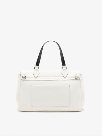 Proenza Schouler Back Still Life image of Large PS1 Walker in Smooth Calf in Optic White