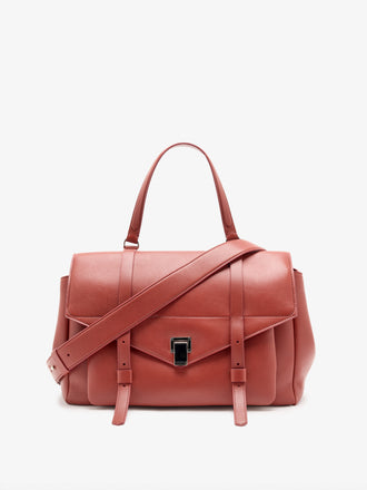 Proenza Schouler Front Still Life Image of Large PS1 Walker in Smooth Calf in Paprika