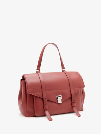 Proenza Schouler Side Still Life Image of Large PS1 Walker in Smooth Calf in Paprika