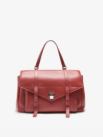 Proenza Schouler Front Still Life Image of Large PS1 Walker in Smooth Calf in Paprika