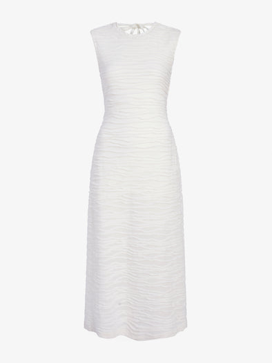 Proenza Schouler Still Life image of Laura Dress in Textured Cotton in White