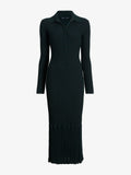 Proenza Schouler Still life image of Luiza Dress in Sunburst Rib in Bottle Green