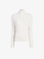 Proenza Schouler Still Life image of Luiza Sweater in Sunburst Rib in White