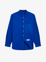 Proenza Schouler Still Life image of Simon Shirt in Poplin in Cobalt Blue