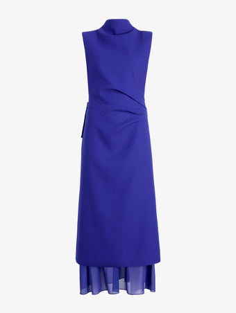 Proenza Schouler Still Life Image of MAILA DRESS IN STRETCH WOOL CREPE in Ultramarine