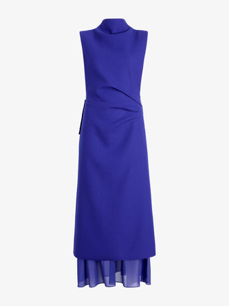 Proenza Schouler Still Life Image of MAILA DRESS IN STRETCH WOOL CREPE in Ultramarine