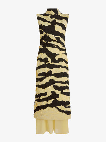 Maila Dress in Tiger Crinkle Intarsia