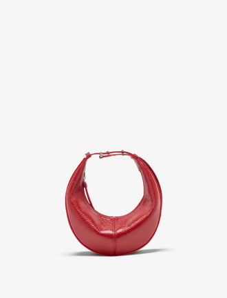 Proenza Schouler Front image of Mini Slide Bag in Shiny Calf in red