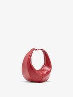 Proenza Schouler Side image of Mini Slide Bag in Shiny Calf in red