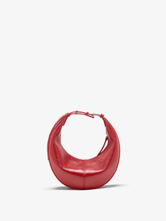 Proenza Schouler Back image of Mini Slide Bag in Shiny Calf in red