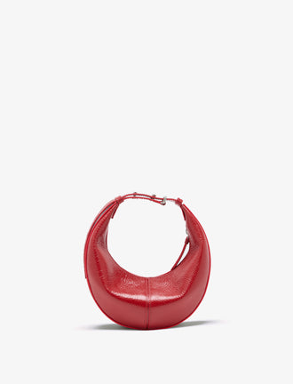 Proenza Schouler Back image of Mini Slide Bag in Shiny Calf in red