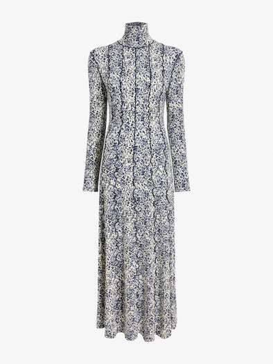 Proenza Schouler Still Life image of Mabel Dress in Cheetah Jersey in Cream Multi 