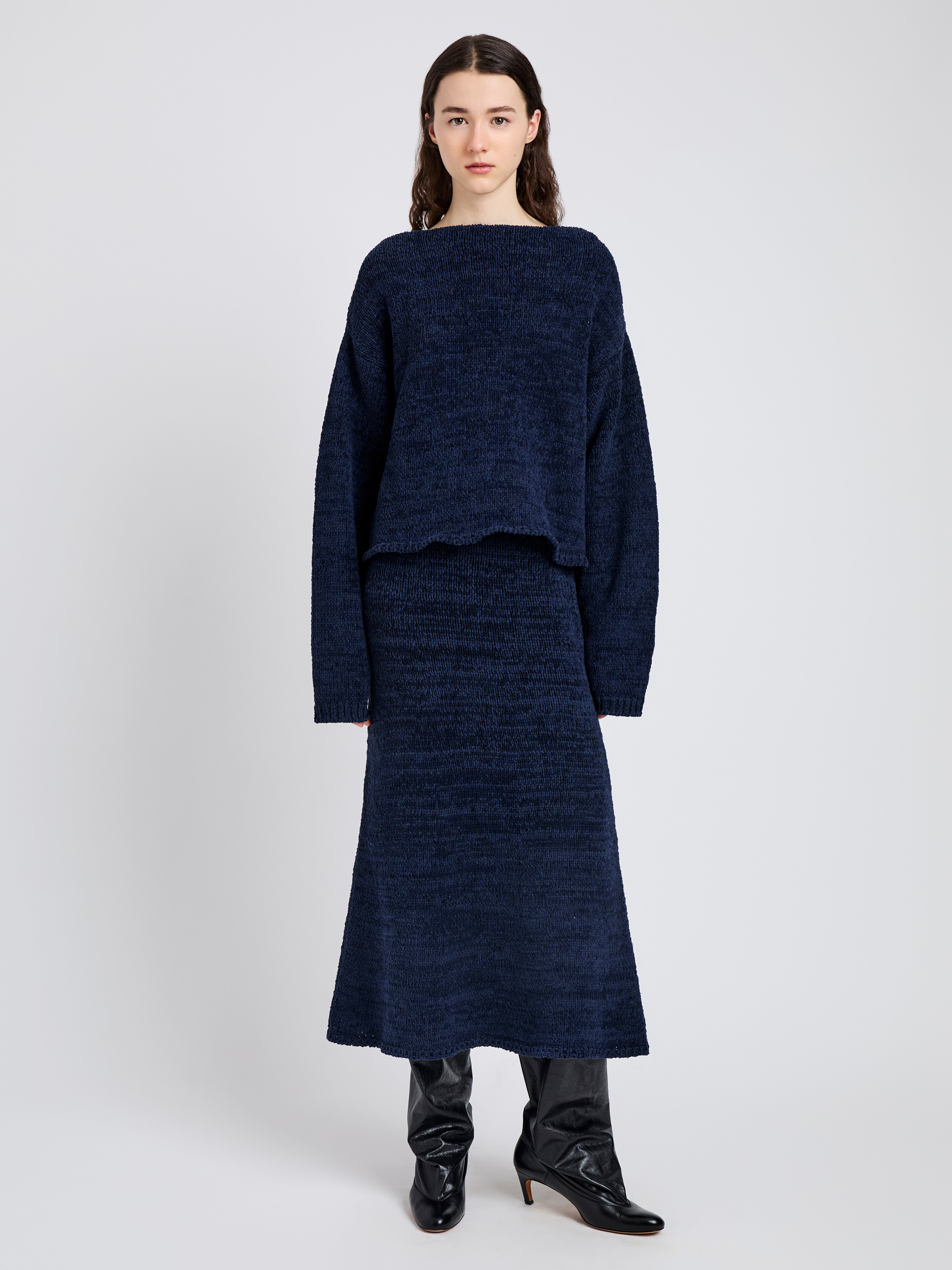 Proenza Schouler White Label Maddox Sweater in Marled Cotton