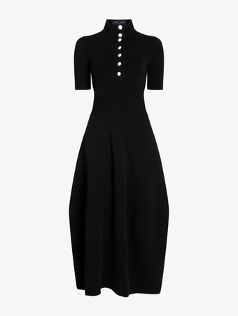 Proenza Schouler Still Life Image of Mathilde Dress in Compact Stretch Viscose in Black