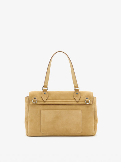 Proenza Schouler Back Still Life Image of Medium PS1 Walker in Calf Suede in Hazelnut