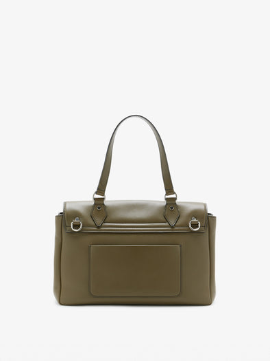 Proenza Schouler Back Still Life Image of Medium PS1 Walker in Smooth Calf in Fatigue