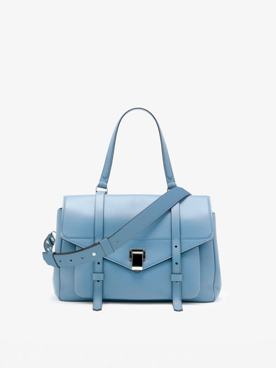 Proenza Schouler Front Still Life Image of Medium PS1 Walker in Smooth Calf in Haze
