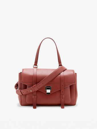 Proenza Schouler Front Image of Medium PS1 Walker in Smooth Calf in Paprika