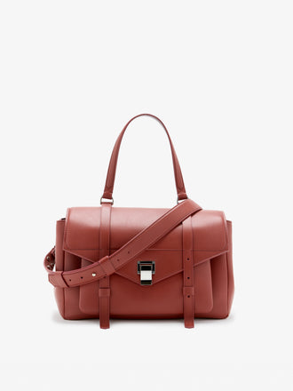Proenza Schouler Front Image of Medium PS1 Walker in Smooth Calf in Paprika