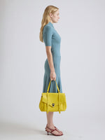 Proenza Schouler On Model Image of Medium PS1 Walker in Smooth Calf in Yellow