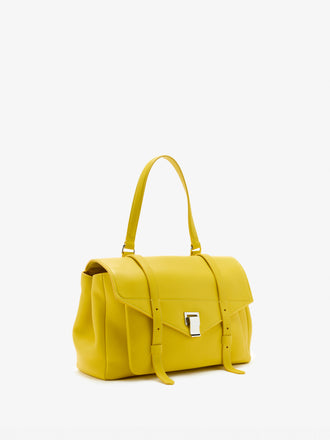 Proenza Schouler Side Still Life Image of Medium PS1 Walker in Smooth Calf in Yellow