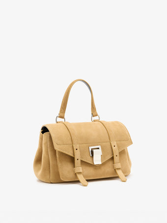 Proenza Schouler Side Still life Image of Mini PS1 Walker in Calf Suede in Hazelnut