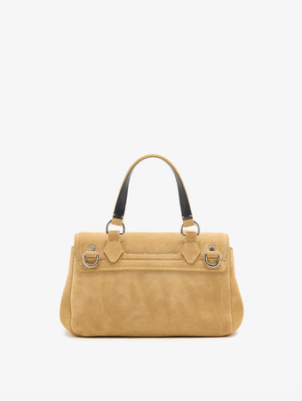 Proenza Schouler Back Still life Image of Mini PS1 Walker in Calf Suede in Hazelnut