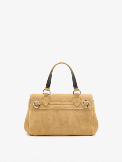 Proenza Schouler Back Still life Image of Mini PS1 Walker in Calf Suede in Hazelnut