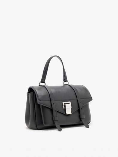 Proenza Schouler Side Still Life Image of Mini PS1 Walker in Smooth Calf in Black 