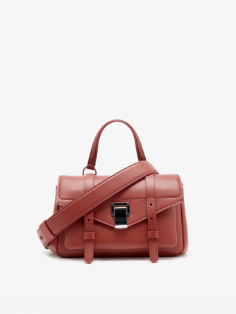 Proenza Schouler Front Still Life Image of Mini PS1 Walker in Smooth Calf in Paprika