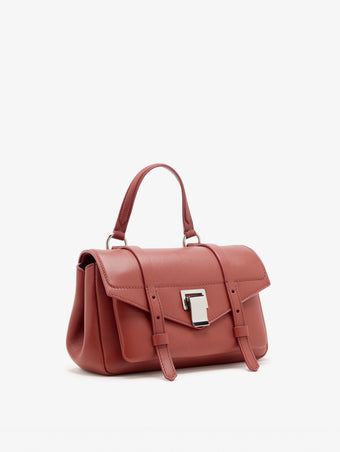 Proenza Schouler Side Still Life Image of Mini PS1 Walker in Smooth Calf in Paprika