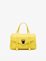 Proenza Schouler Front Still Life Image of Mini PS1 Walker in Smooth Calf in Yellow