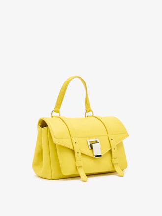 Proenza Schouler Side Still Life Image of Mini PS1 Walker in Smooth Calf in Yellow