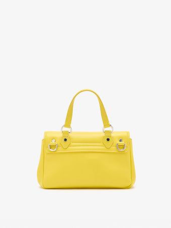 Proenza Schouler Back Still Life Image of Mini PS1 Walker in Smooth Calf in Yellow
