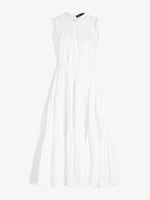 Proenza Schouler still life image of Misha Dress in Compact Eco Poplin in white