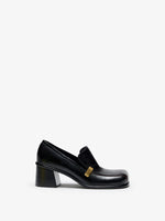Proenza Schouler Front Still Life Image of Esme Loafer in Nappa Latex in Black