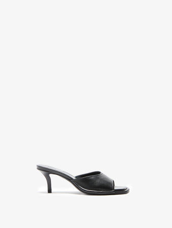 Proenza Schouler Front Still Life Image of Harlow 60 Mule in Nappa in Black