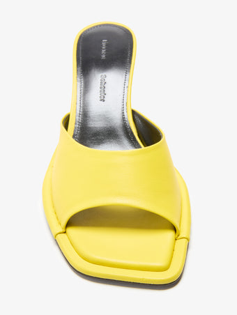 Proenza Schouler Detail Still Life Image of Harlow 60 Mule in Nappa in Yellow
