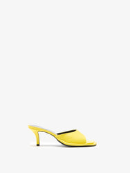 Proenza Schouler Front Still Life Image of Harlow 60 Mule in Nappa in Yellow