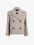 Proenza Schouler Still Life Image of Nola Jacket in Brushed Wool Cashmere in Light Grey Melange
