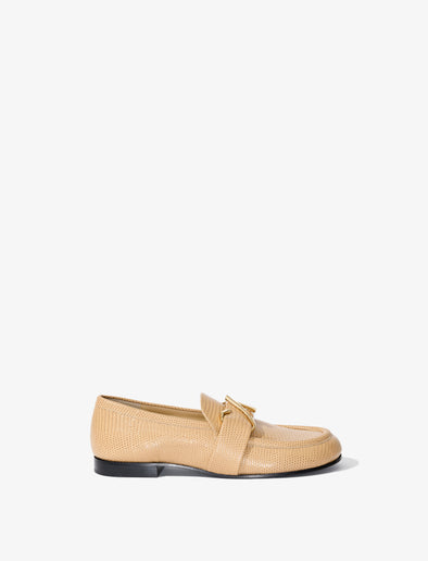 Side view of monogram Loafer in paper