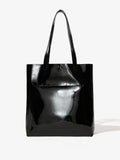 Back view of Walker Tote in Patent in black