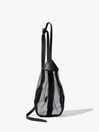 Front view of Mesh Pouch in black