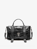 Proenza Schouler Front Still Life Image of PS1 Medium Bag in Black