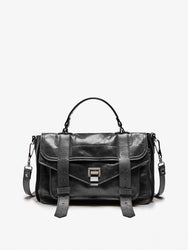 Proenza Schouler Front Still Life Image of PS1 Medium Bag in Black