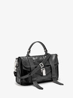 Proenza Schouler Side Still Life Image of PS1 Medium Bag in Black