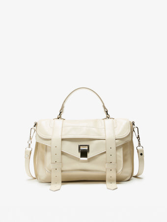Proenza Schouler Front Still Life Image of PS1 Medium Bag in Gesso
